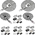 Fetechmate MP22YA Electric Range Burner Element Unit Set with 330031 Range Burner Receptacle Kit Fit for Ken-more Whirl-pool Frigi-daire May-tag Ranges/Stoves Replace WP660532, WP660533, WP330031