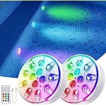 IP68 Waterproof Pool Light With Timer Rechargeable LED Pool Lights With ...