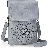 APHISON Small Crossbody Bags for Women Trendy, Leather Phone Wallet Purses Handbags Card Slots with Adjustable Strap