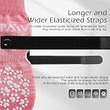 Dog Socks 3 Pairs Anti-Slip Paw Protectors Pink XS view 6