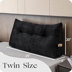 ZOEMO Large Bolster Triangular Headboard Wedge