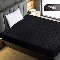 Utopia Bedding Quilted Fitted Mattress Pad, Twin