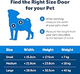 PetSafe Original 2 Way Pet Door Small Brown Manual Lock Durable Frame view 5