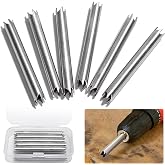 6 Pcs Single Screw Extractor, 1/4" Broken Screw Extractor Remover Tool | Broken Screw &amp; Bolt Remover, Heat-treated High Hardness Steel Bits, Surface-safe Cutting Edge Design