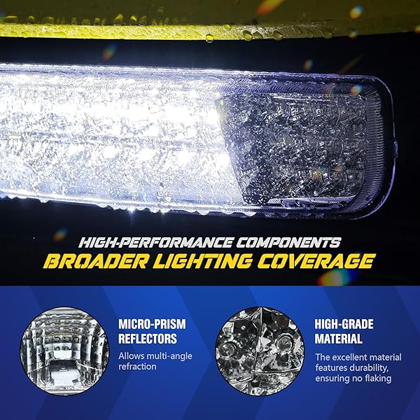 GOLF CART LED LIGHT BAR FOR EZGO TXT 1996-2013 GAS AND ELECTRIC CARTS, 20.86 INCH EZGO TXT HEADLIGHT BAR WITH 3-PIN PLUG, HIGHT BRIGHTNESS 12V STREET LEGAL LED HEADLIGHT (WITHOUT MOUNTING BRACKET)