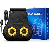 UieSian Asdys Back Massager with Heat | 20-Node 3D Shiatsu Deep Tissue Massage Pillow, 3 Intensities, Cordless &amp; Portable for Neck, Shoulder, Legs