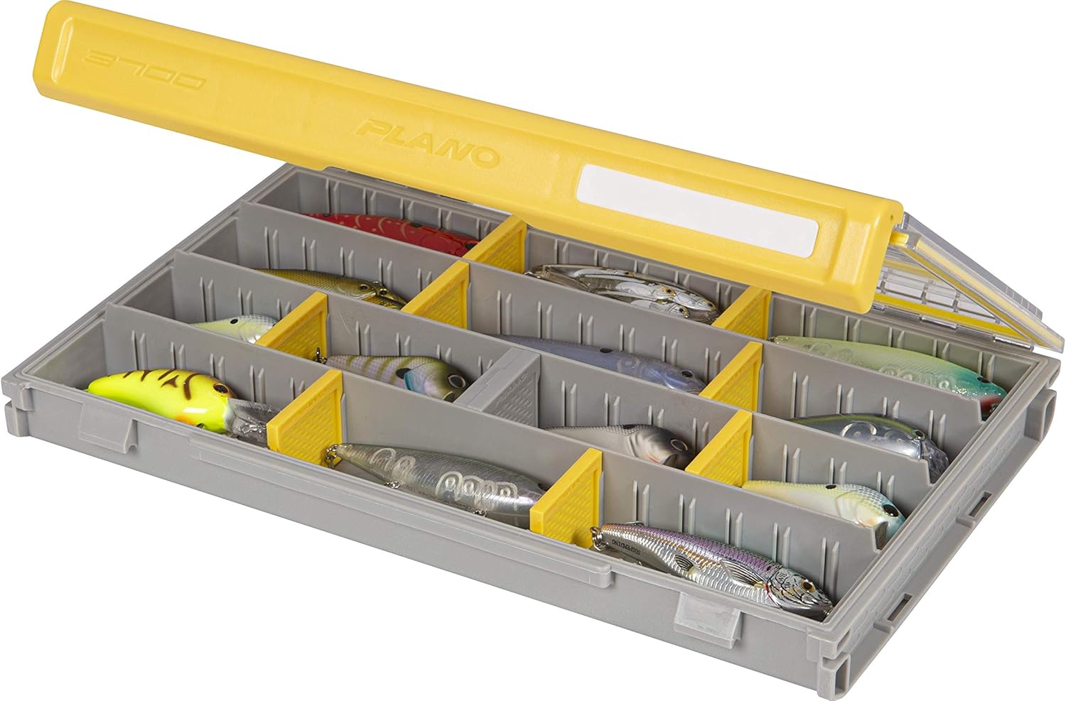 Plano Edge Professional 3700 Standard Tackle Storage | Premium Tackle Organization with Rust Prevention, Clear/Yellow: Sports & Outdoors