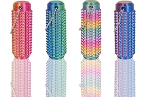 SnapMorph Little Ouchies Fidget Toys，3D Printed Spiky Grippie Stim Keychain Fidget Toy for Stress Relief & Focus,4PCS