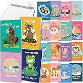 Hat Acrobat Thinking of You Cards with Envelopes - 20 Uniquely Designed Just Because Cards with Fact Cards to Send to Stay in Touch with Family, Friends, Colleagues, Students (40)