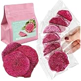 Freeze Dried Dragon Fruit, No Sugar Added,Crunchy Snack,100g | Natural Pitaya Chips for Smoothies, Yogurt and Guilt-free Snacking (10-15PCS),No Added Sugar, Vegan &amp; Guilt Free