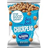 The Good Bean Crunchy Chickpeas Snacks, Sea Salt, 0.75 Ounce, 50 count