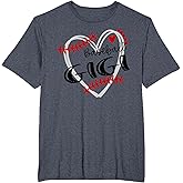 Personalized Baseball Heart Tee Cute Gigi Women Baseball T-Shirt