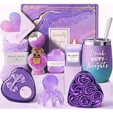 Birthday Gifts for Women Self Care Gift, Relaxing Care Package Spa Gift Basket, Valentines Day, Mothers Day, Christmas, Birthday Gifts for Women Mom Her Friend Sister Wife (Lavender)