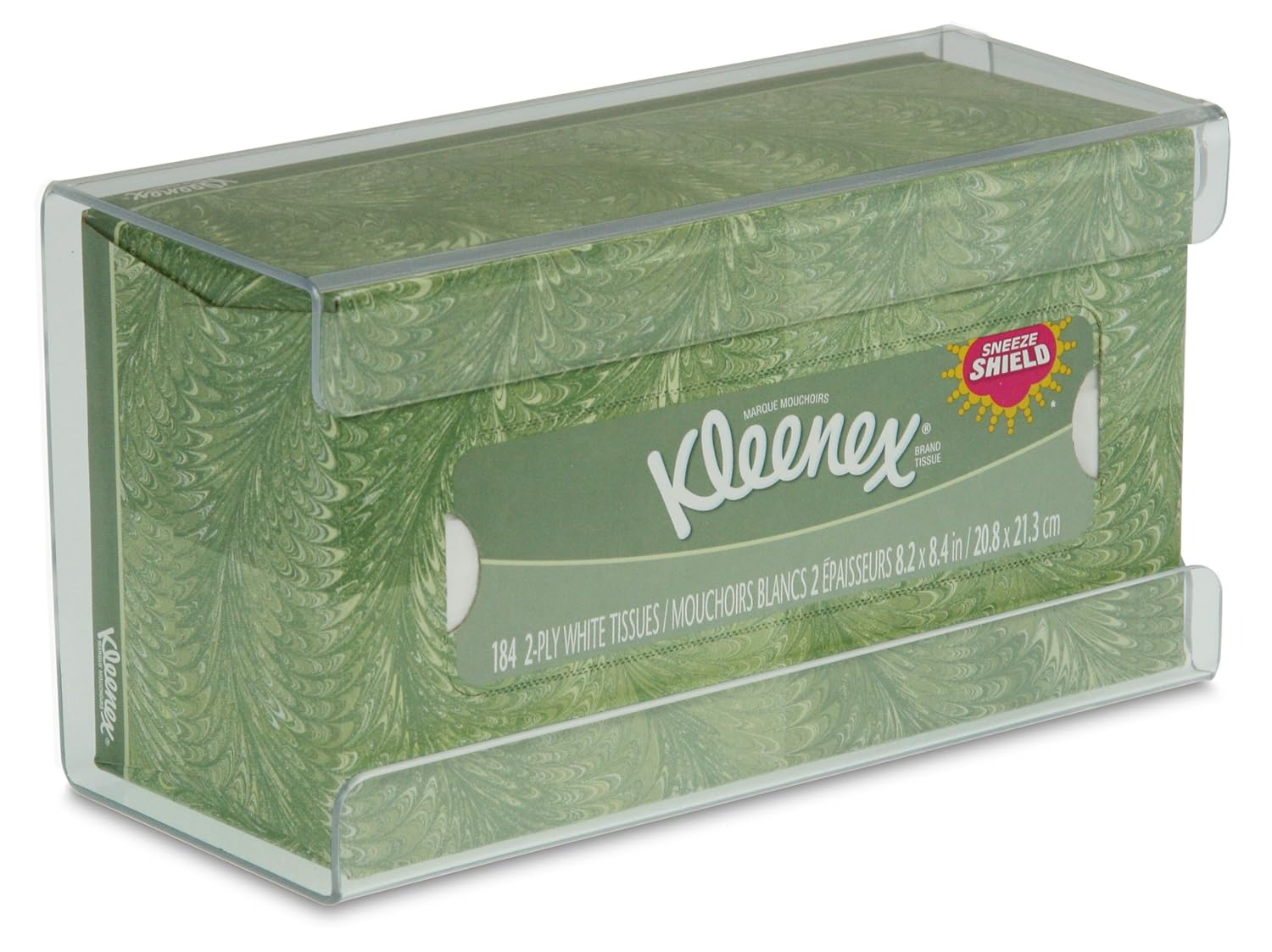 TrippNT 51234 Plastic Wall Mountable Kleenex Box Holder, 95/8" Width x
