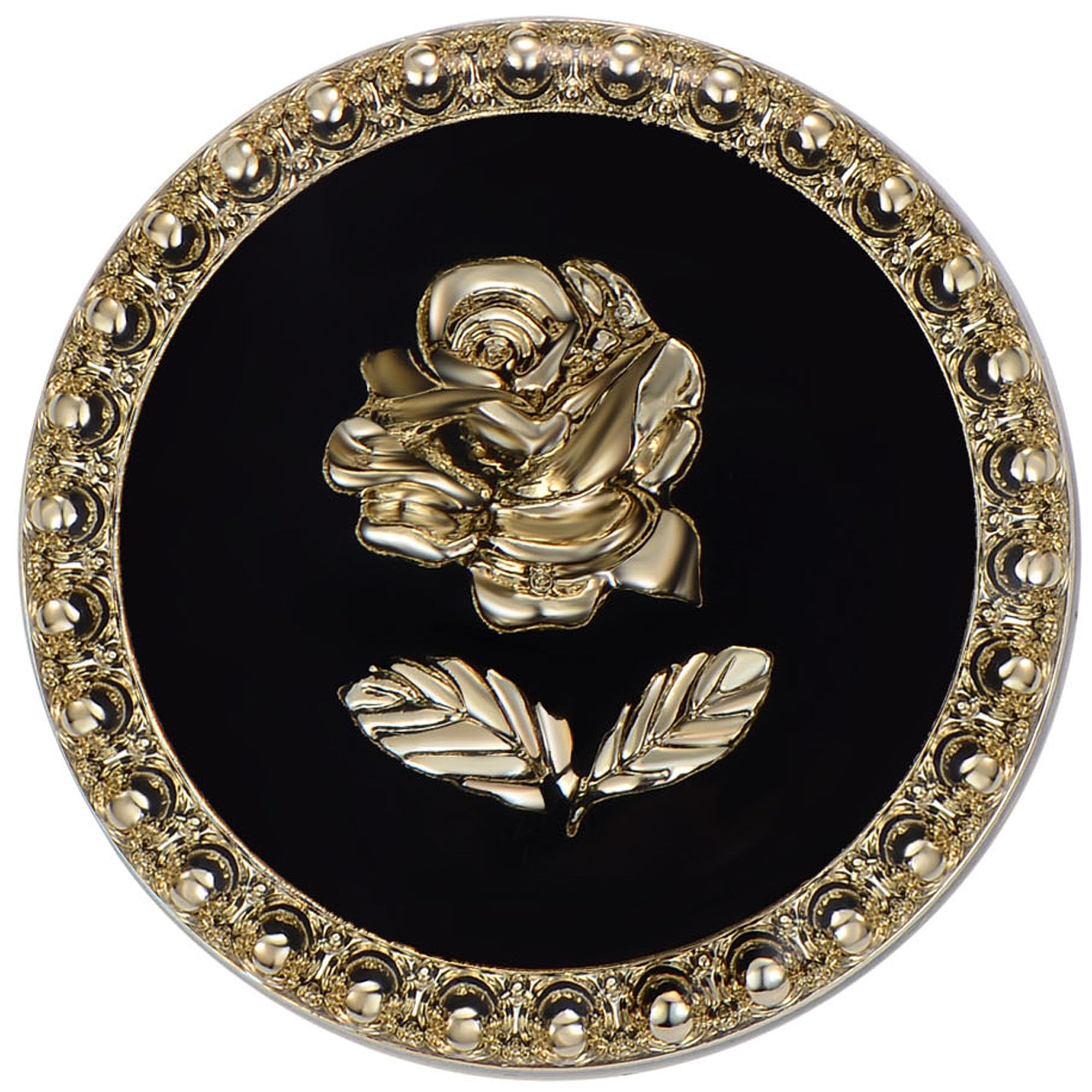 ftiemlovde 16 Novelty Brass Gold and Black Buttons for Blazer，Vintage Style Large Button Metal for Cardigan Crafting， Decorative Jacket Button for Sewing Women（A16 23mm 25mm）