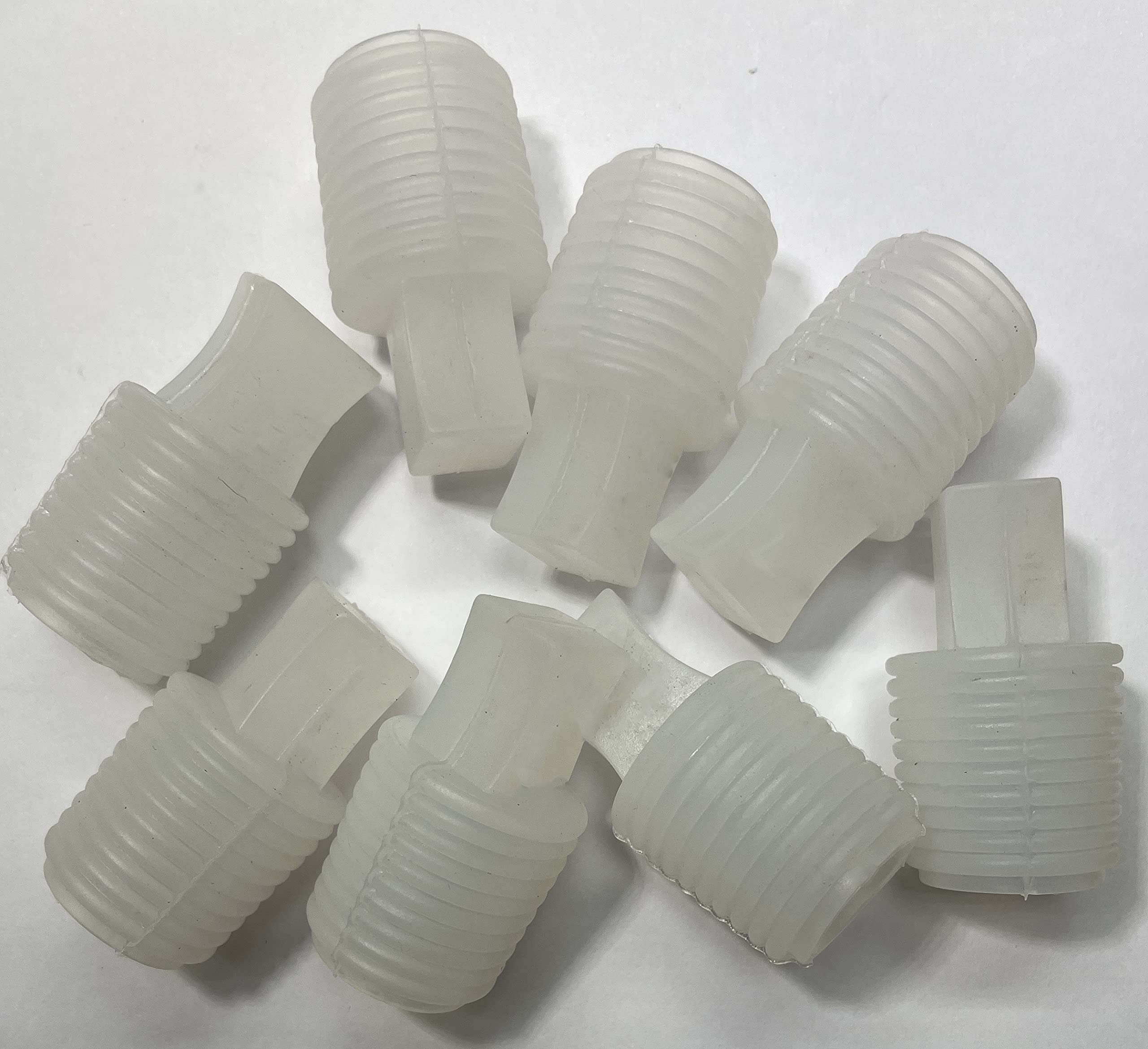 dexierp Protection Force Ribbed Tapered Insert Plug Stopper For 29/32" 15/16" 22.5-24mm ID Hole Thread Tube Bottle Openning (Pack of 10) Reusable Rubber — image 1