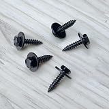 DDHOMIN 40 Pcs Hex Self-Tapping Black Screws with Washers for Automotive Panels view 4