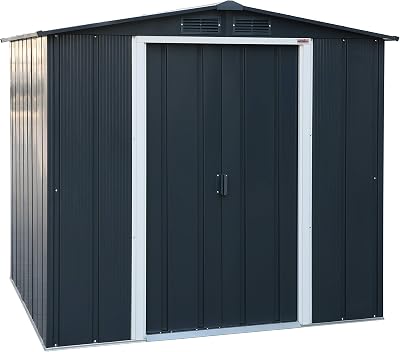 Duramax ECO 6 x 6 Metal Garden Storage Shed Anthracite