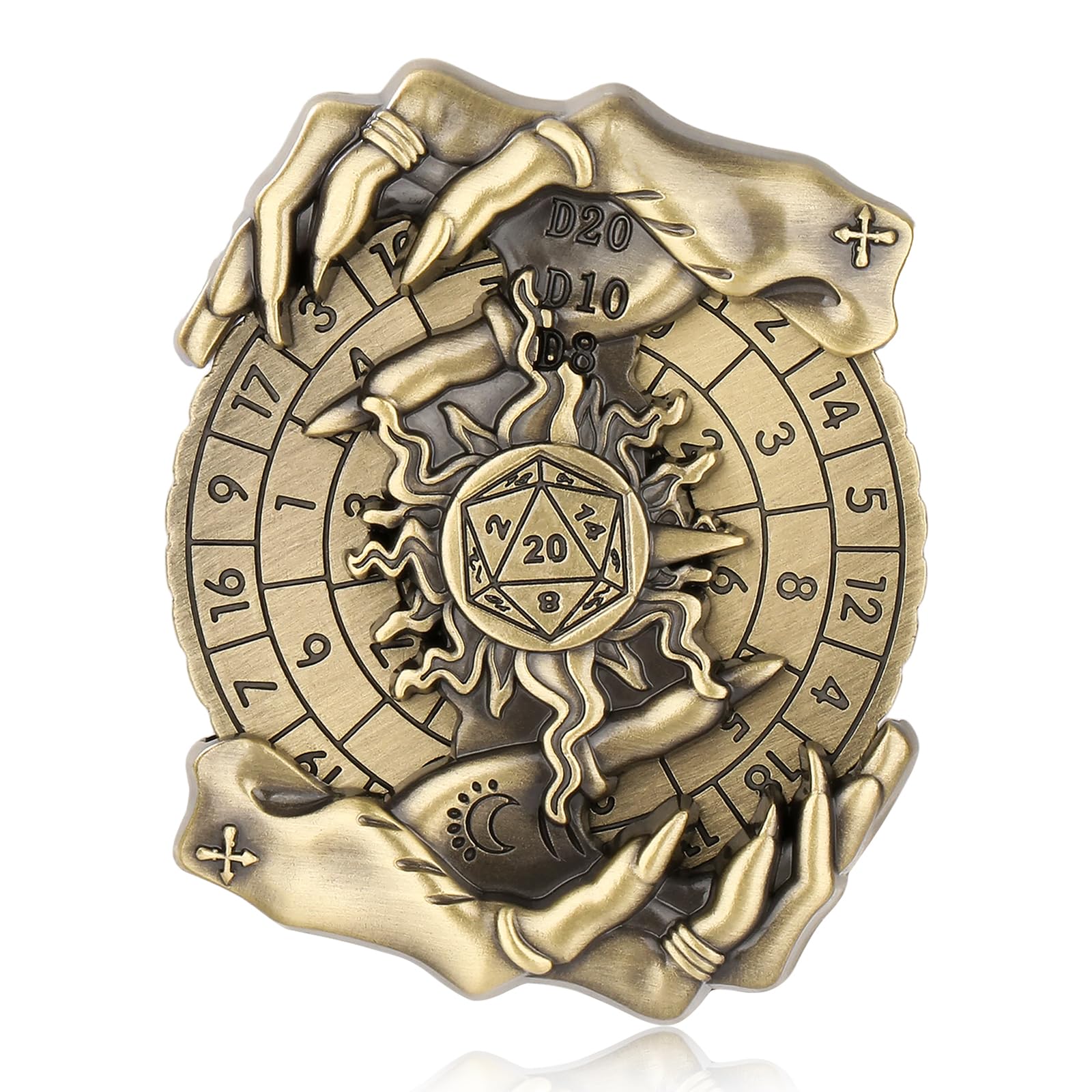 DND Wheel Dice Spiner, Magic Hand Roulette Dice, 7-in-1 Role Playing Board Game Accessories, DND Starter Set, Gift Box Included — image 1