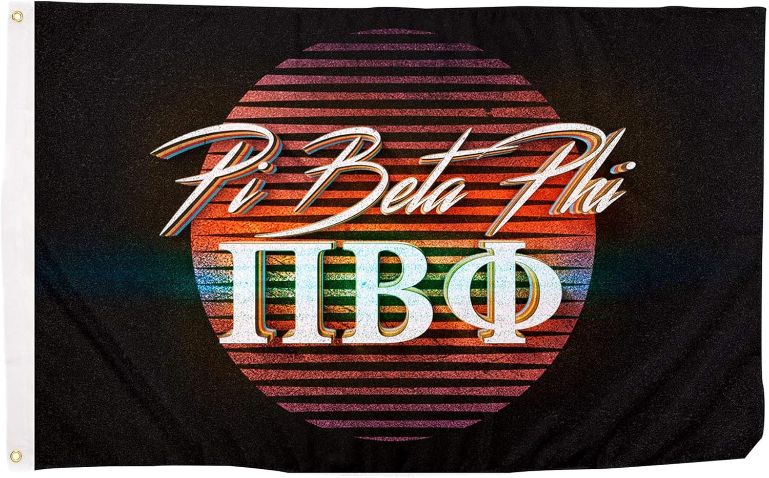 Desert Cactus Pi Beta Phi 80's Letter Sorority Flag Banner 3 feet x 5 feet Sign Decor Pi Phi (Flag - 80’s)