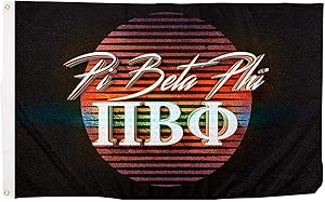 Desert Cactus Pi Beta Phi 80's Letter Sorority Flag Banner 3 feet x 5 feet Sign Decor Pi Phi (Flag - 80’s)