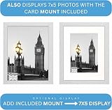 Clay Roberts 8x10 Picture Frame White Freestanding Wall Mountable 20x25 cm view 5