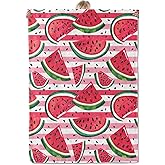 Aonimonis Watermelon Fruit Throw Blanket Gifts for Women Adults Girls, Soft Fuzzy Warm Cozy Flannel Blankets for Bedroom, Travel, Couch, Home Decor 50x60 in