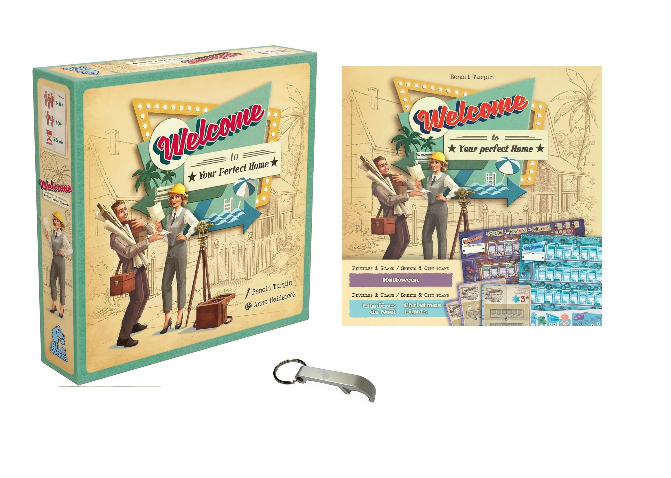 Blumie Shop Welcome Set Base Game + Expansion Halloween/Christmas Lights (Base Game + Halloween)