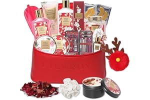 LILY ROY 36Pcs Christmas Gifts for Women - Luxury Bath and Body Gift Set Spa Gift Set for Women Beauty Care Kit | Gift for Valentine's, Birthday, Mothers Day Gifts for Her Wife Pampering Kit Perfect for Travel