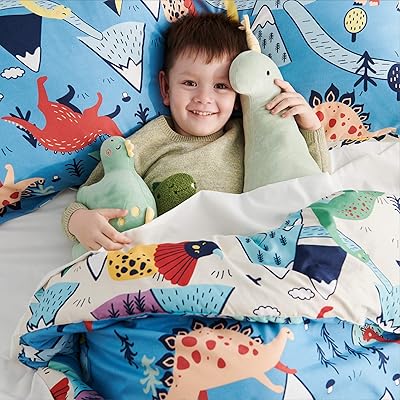 Buy Bedsure Kids Twin Bedding Sets For Boys Dinosaur Bedding 5 Pieces Bed In A Bag Easy Care Super Soft Microfiber Comforter And Sheets Set Blue Twin Online In Germany B08cvqjclc