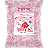 Scripture Candy, Strawberries &amp; Cream 1 Pound Bag, 75 Pieces | Nostalgic individually wrapped pieces with Bible verses, faith-based treats for church, gifts and everyday sharing