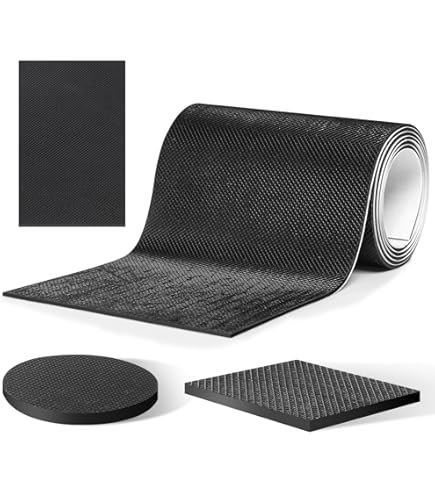 Cut-to-Fit Non Slip Silicone Pads - Self Adhesive Furniture & Appliance Grippers, 4"x40" Roll