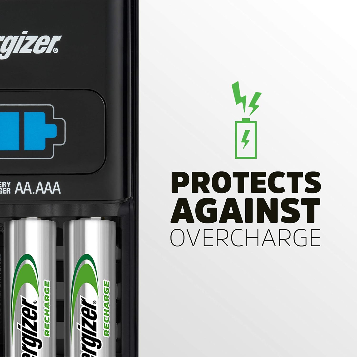 Energizer AA/AAA 1 Hour Charger with 4 AA NiMH Rechargeable Batteries (Charges AA or AAA batteries in 1 hour or less) CH1HRWB-4: Health & Personal Care