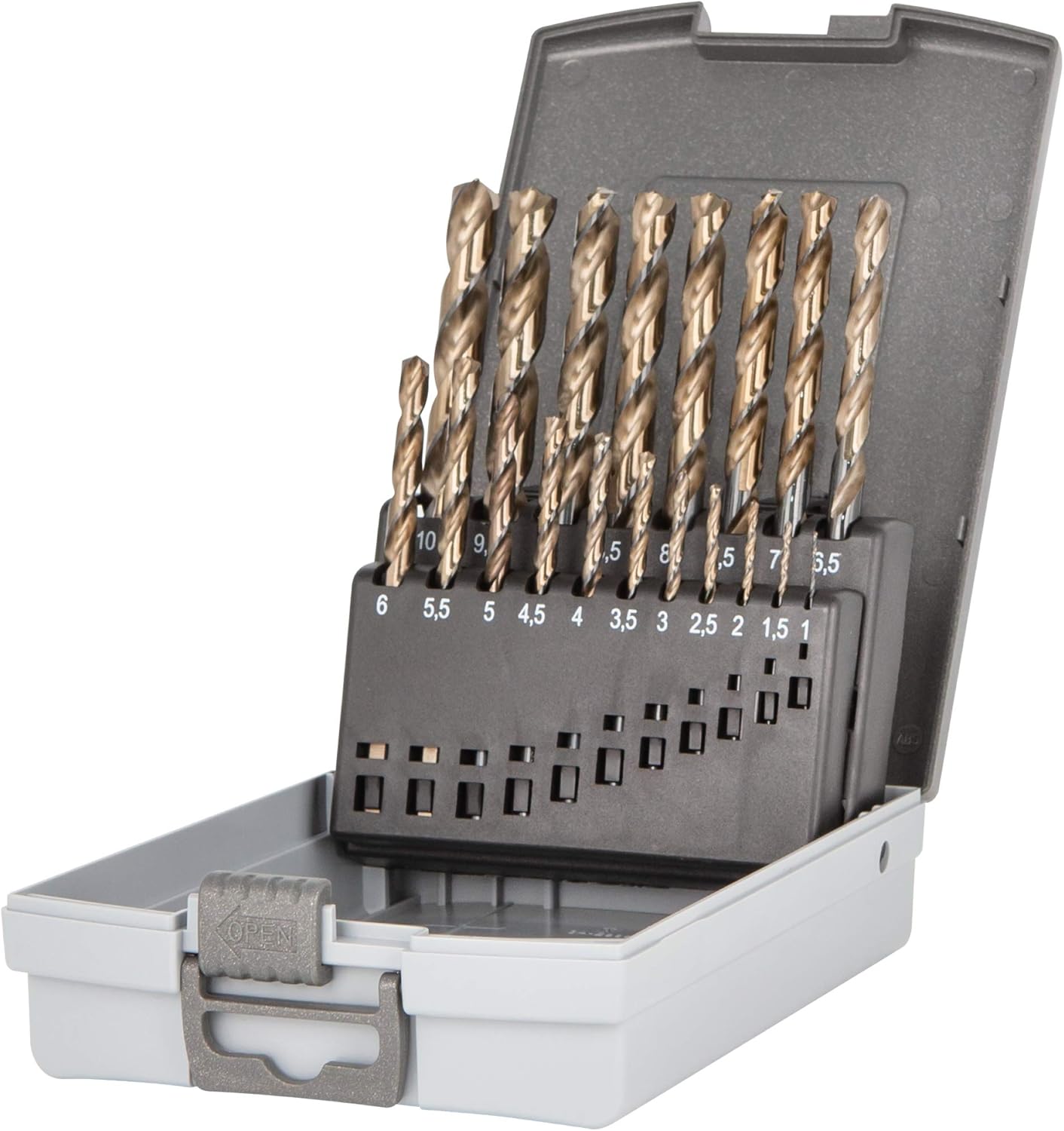 Krino 01229301 HSS-G Speed Master Grinding Bit Set for Steel - 19 Pieces