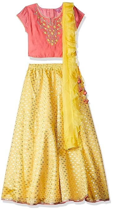 Girls' Straight Regular Fit Salwar Suit Set