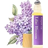 Kailuna Co. Lilac Blossom Delicious Pure Essential and Fragrance Oil Perfume Roll On with Organic Jojoba Oil, Alcohol Free, Small-Batch, Made in California, 0.34 Fl Oz