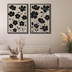 MUDECOR Framed Canvas Print Wall Art Set Silhouette