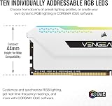 Corsair VENGEANCE RGB PRO SL 16GB (2x8GB) DDR4 3600 Desktop Memory White Black view 3