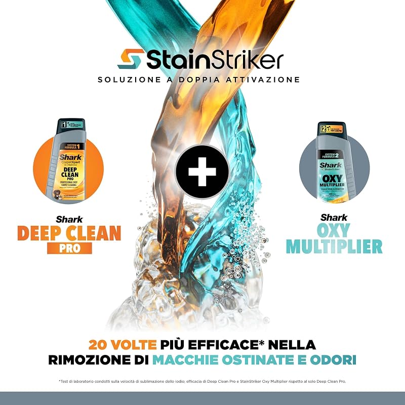 StainStriker, Pulitore Tappezzeria Smacchiatore, Portatile Bianco/Blu