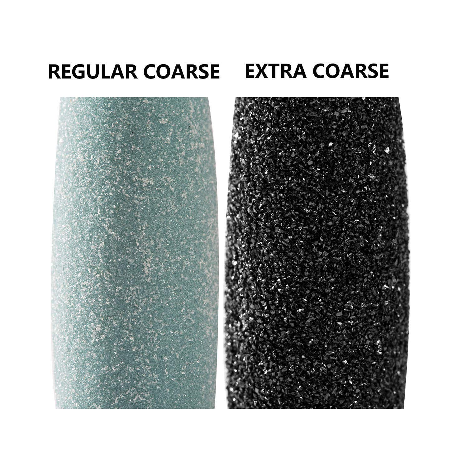 6Extra Coarse & 3Regular Coarse Replacement Roller Refill Heads Compatible with PediPefect Electronic Foot File : Beauty
