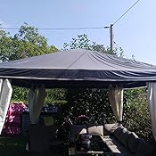 Amazon.de QUICK STAR Pavillon Schutzhaube 3x3m Wasserdicht Transparent