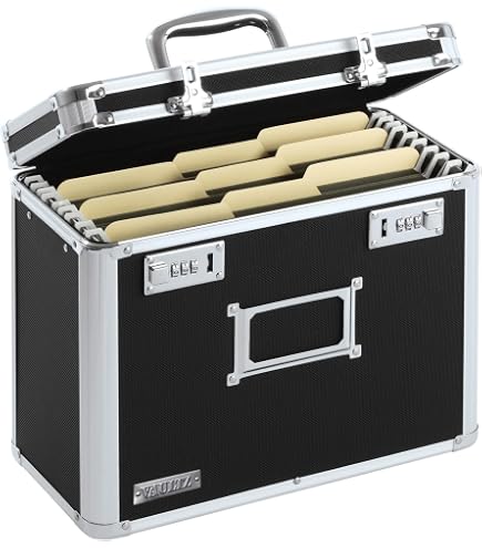 Amazon.com : Vaultz VZ01187 Locking File Tote Storage Box, Letter