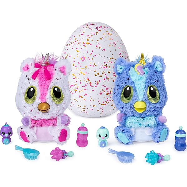 Hatchimals 6046468 Hatchibabies Unikeets Hatching Egg With Interactive Pet Baby Amazon Sg Toys Games