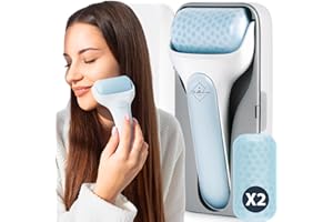 Eli with Love Ice Roller for Face Premium Facial Ice Roller with Carry Case and 2X Rollers for Long Lasting Cold - Eye Roller for Puffy Eyes & Cold Massage for Migraines