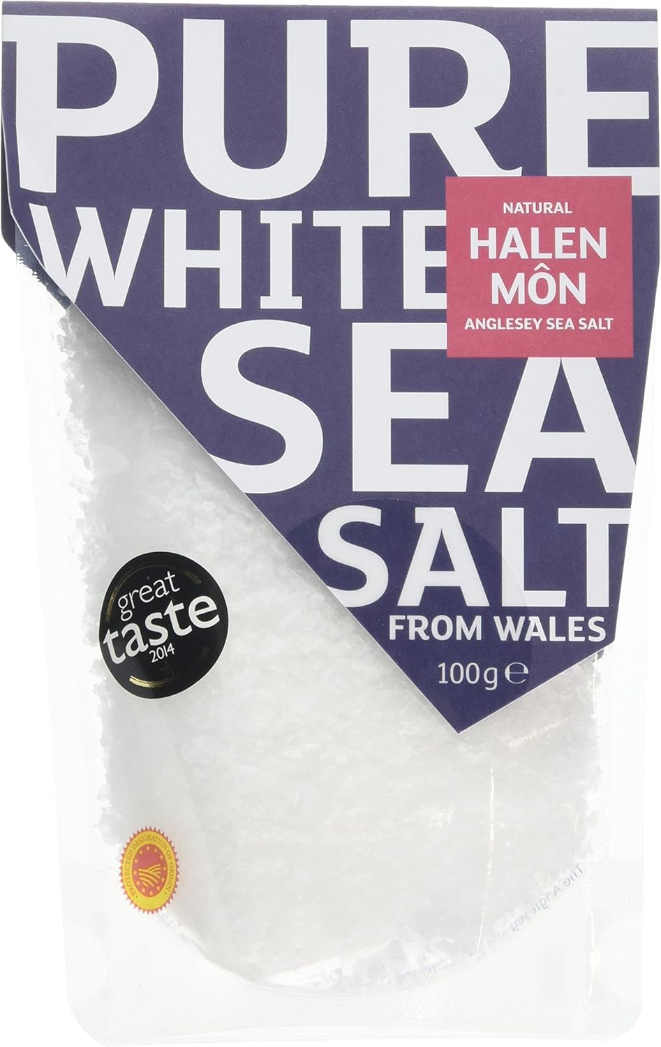 Halen Mon Anglesey Sea Salt Pure Sea Salt PDO 3 x 100 g Amazon.co.uk