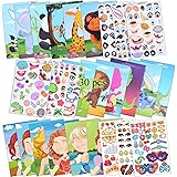 DmHirmg Make Your Own Stickers,Teaching Stickers for Kids, Animals Stickers, Dinosaur and More Gift of Kids 30 Sheets