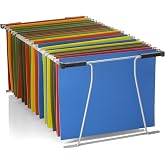 Officemate Universal Hanging File Frame, Letter and Legal Size, Rails 24 to 27, Steel, 1 Set (91966),Assorted Colors