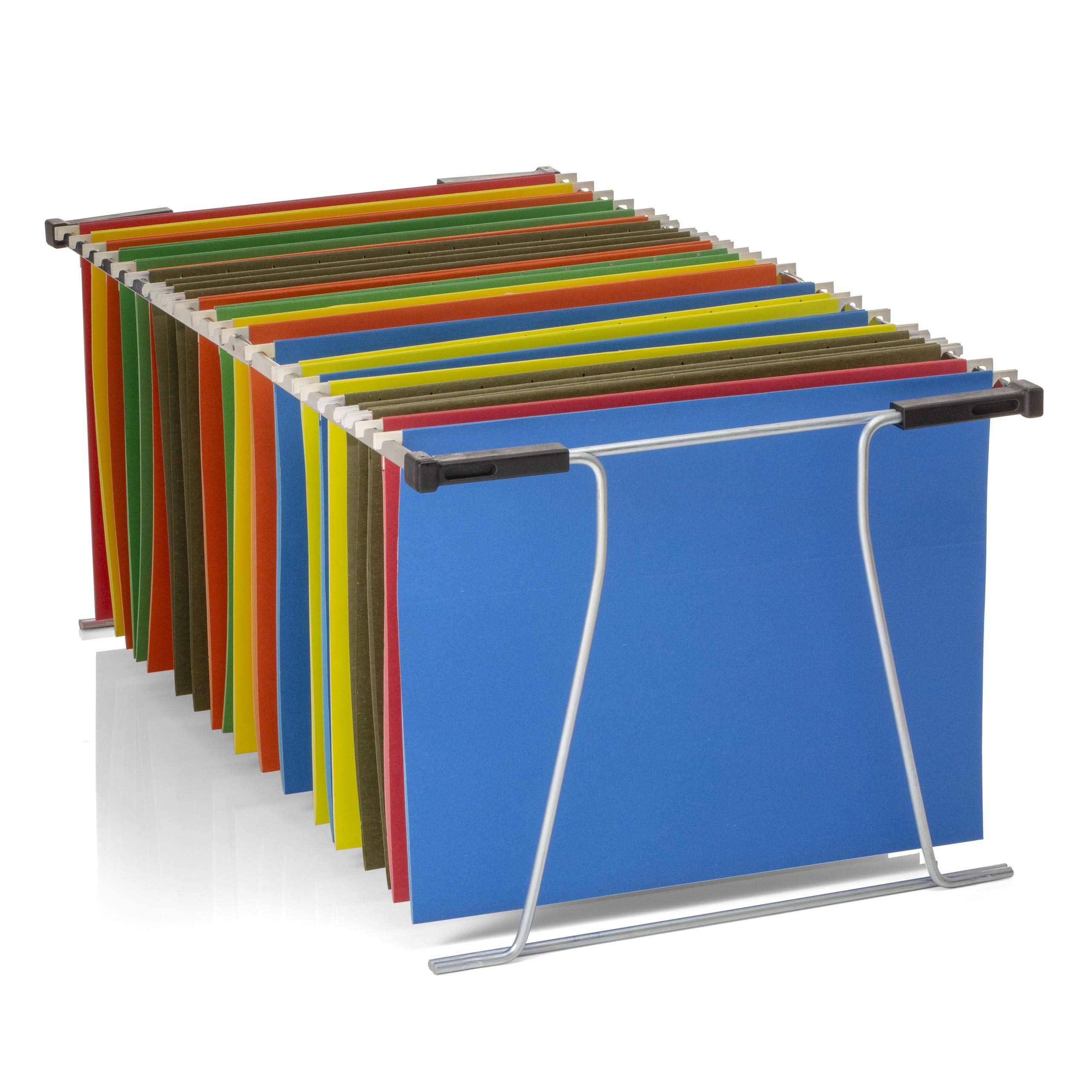 Photo 1 of Officemate Universal Hanging File Frame, Letter and Legal Size, Rails 24 to 27, Steel, 1 Set (91966)