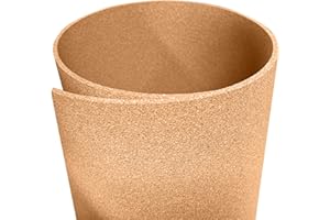 Manton Cork Premium Cork Roll - 4' x 12' x 1/4", 100% Natural Facing Grade Material for Bulletin Boards, Decorative Photo and Message Push Pin Displays - Perfect for Home, School, and Office