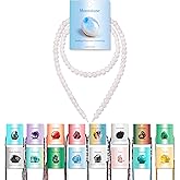 Vinswet 90pcs 4mm Moonstone Natural Stone Beads Round Genuine Real Stone Beading Loose Gemstones DIY Smooth Bead for Bracelet Necklace Earrings Jewelry Making